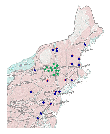NorthEast migration map