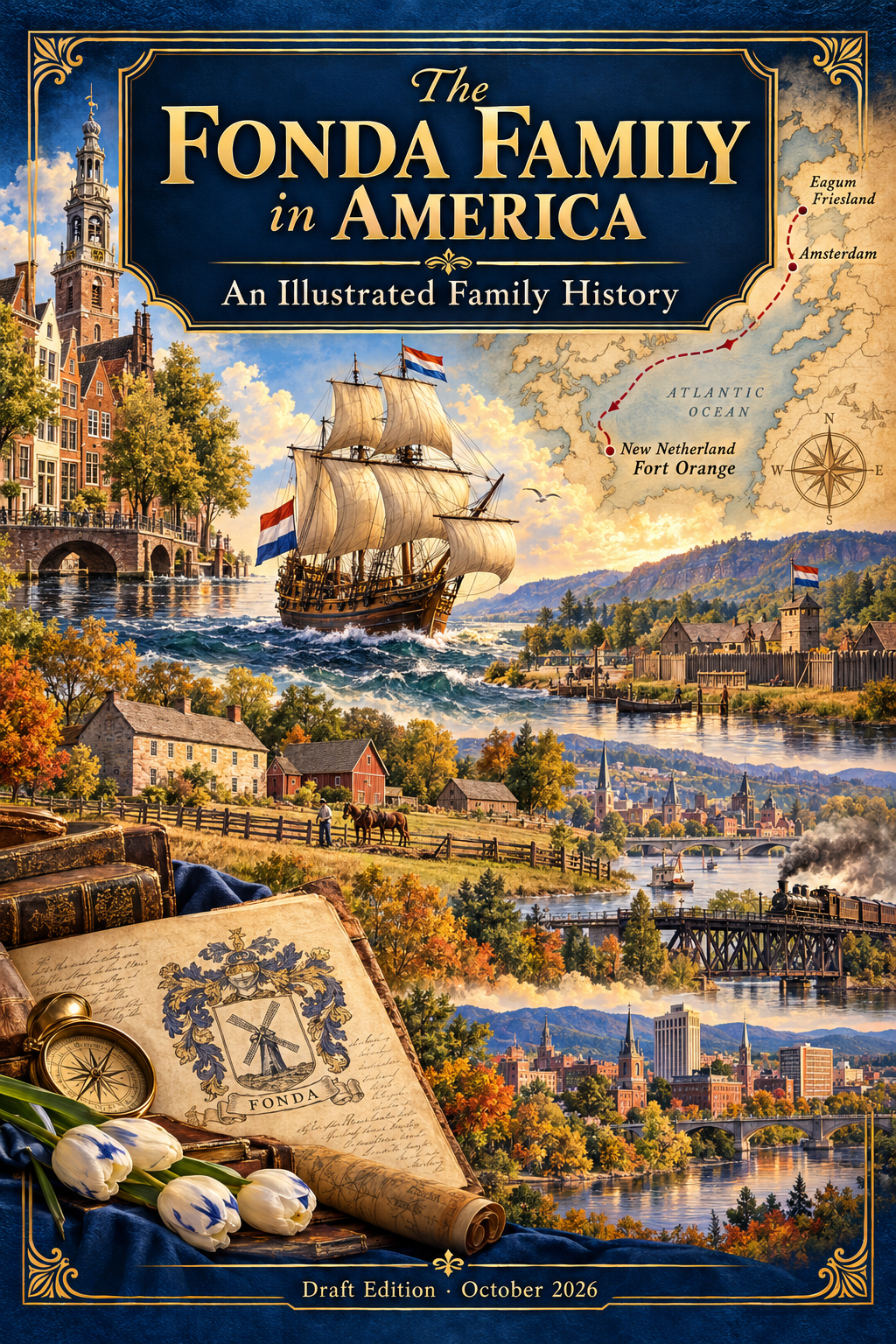 Title page of The Fonda Family in America, October 2026 Draft Edition
